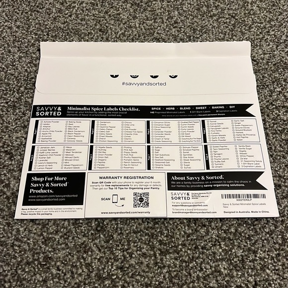 Savvy and Sorted Spice Jar Labels - Picture 2 of 4